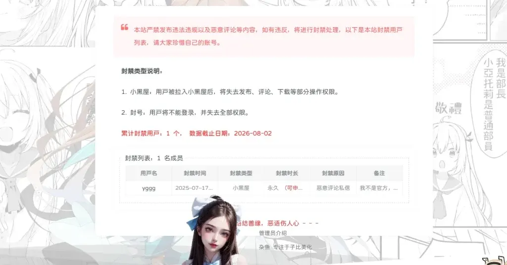 图片[1]-子比主题教程：网站添加用户封禁展示小工具（修复BUG版）-微享屋