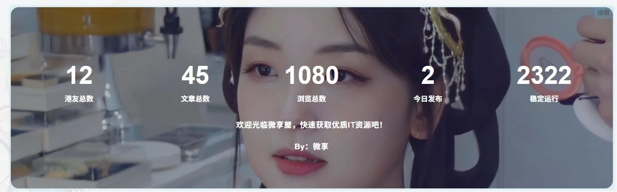 图片[1]-子比主题美化教程：底部添加网站统计信息模块教程-微享屋